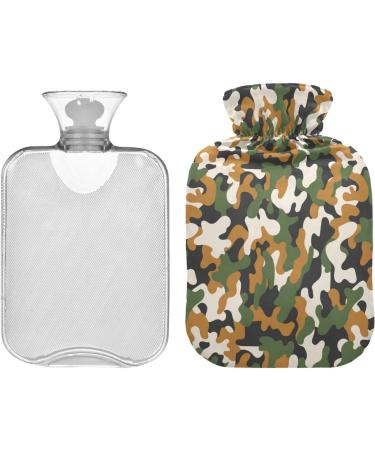 Military Camouflage Hot Water Bottle - 2L Pain Relief & Bed Warmer | Ideal for Sports Injuries - Buy Online on GoSupps.com