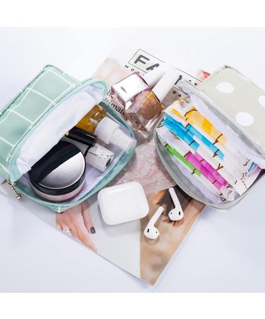 PAGOW 3pcs Sanitary Napkin Storage Bag - Portable Reusable Menstrual Pad Zipper Bags for Women & Teen Girls - 5x1.5x5 inch - Buy Online on GoSupps.com
