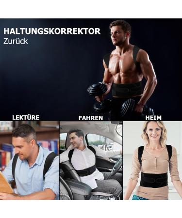FEVAN Premium Posture Correction for Men & Women | Adjustable Breathable Back Support | Relieves Neck & Back Pain - Large - Buy Online on GoSupps.com