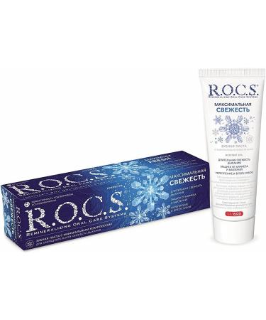 R.O.C.S. Maximum Fresh 75ml - Premium Oral Care for Long-Lasting Freshness - International Shipping Available - Buy Online on GoSupps.com