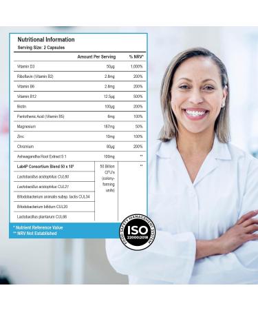 Health & Her Perimenopause Biome 50bn Live Cultures Supplements - Support for Perimenopause Symptoms - 60 Tablets - Vegan & Phytoestrogen-Free - Buy Online on GoSupps.com