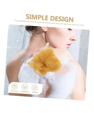 Buy Beavorty 2 Sets Three Piece Bath Towel Set | Exfoliating Gloves & Bathing Balls | Luxurious Comfort for Your Shower | Ideal for Home Spa - Buy Online on GoSupps.com