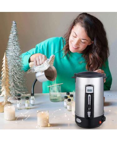 Pot De Fusion De Bougie Lectrique 8-35L Temp Rature De 80-230 F Affichage De La Temp Rature De l'eau LED Outil De Fusion De Cire De Noix De Coco De Savon De Paraffine 30L - Buy Online on GoSupps.com