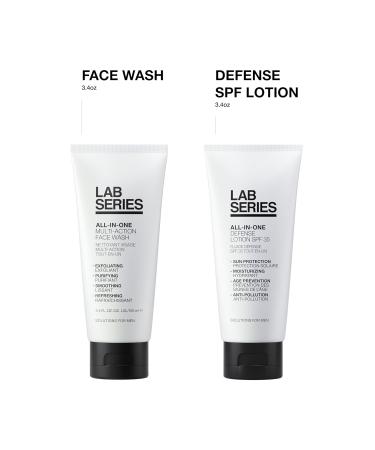 Lab Series Men's Daily Skincare Set - All-In-One Duo Face Wash 3.4 Fl Oz & Face Moisturizer with SPF 35 3.4 Fl Oz - Skin Care for Men - Buy Online on GoSupps.com