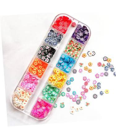 Healeved 2 Boxes 12 Polymer Clay Sequins Lemon Nail Art Fruit Nail Sequins Nail Decorations for Nail Art Nails Decoration Nail Art Accessories Nail Stickers Soft Pottery 3d The Flowers - Buy Online on GoSupps.com