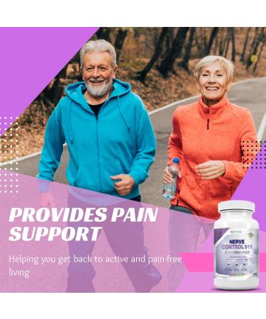 Nerve Control 911 - Natural Plant-Based Nerve Health Supplement (60 Capsules) - Buy Online on GoSupps.com