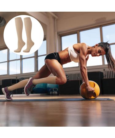 3 Pairs Compression Stockings & Knee Socks - 15-25mmHg Support for Travel Running & Sports | XXL Size - Buy Online on GoSupps.com