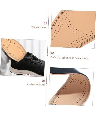 FRCOLOR 2 Pairs Breathable Absorption Insoles - Pigskin & Leather Sports Shoe Pads for Ultimate Comfort - Buy Online on GoSupps.com