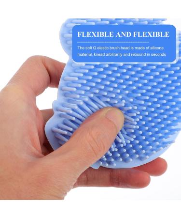 FRCOLOR 2pcs Infant Bath Sponge Brush with Silicone Scrubber - Baby Shower Care Set - Buy Online on GoSupps.com