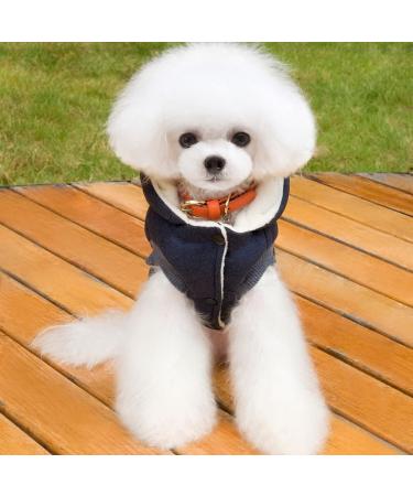 SELMAI Hooded Dog Coat for Small Toy Breeds - Stylish Puppy Clothes in Blue (Size Small, Pack of 1) - Buy Online on GoSupps.com