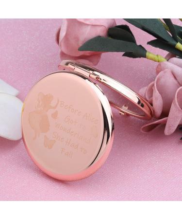 FEELMEM Cartoon Compact Mirror - Alice Inspired Gift Before Alice Got to Wonderland (Before Alice-Mirror) - Buy Online on GoSupps.com