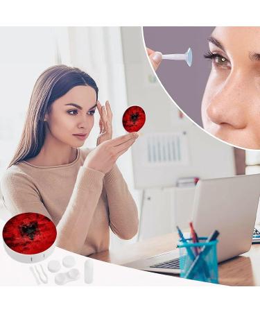 Old Grunge Albania Flag Contact Lens Travel Kit - Portable Cute Contact Box with Mirror for Daily Outdoor Use - Buy Online on GoSupps.com