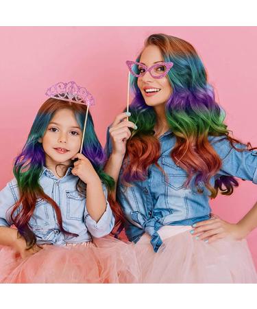 8Pcs Temporary Hair Chalk Dye Set - Portable Bright Colors for Birthday, Cosplay, Makeup Party - Washable and Safe for Teens - Buy Online on GoSupps.com
