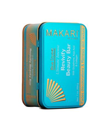 Makari Ultimate Intense Blue Crystal Revivify Beauty Bar Soap 7 oz | Exfoliating Bar Soap for Women and Men | Brightening Bath Soap and Exfoliating Soap Bar with Glutathione  Kojic Acid  and Collagen - Buy Online on GoSupps.com
