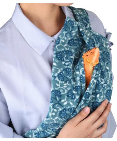 YUYUSO Adjustable Reptile Sling for Bearded Dragons Lizards and Small Pets Reptile Carrier to Prevent Them Falling or Slipping from Your Body (Light Blue) - Buy Online on GoSupps.com