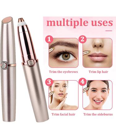 Eyebrow Hair Remover & Painless Trimmer for Women | Portable Razor for Face & Nose - Shop Internationally - Buy Online on GoSupps.com