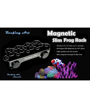 Reefing Art Magnetic Coral Frag Rack Strong N52 Magnets (Medium Slim) - Buy Online on GoSupps.com