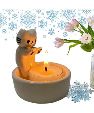 Buy Cartoon Cats Candlestick | Cute Cat Candle Holder for Home Decor - Hi-Y2KGirls - Buy Online on GoSupps.com