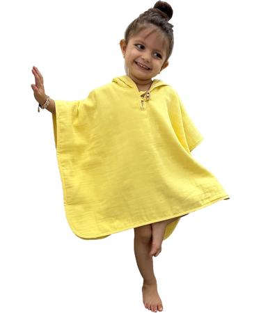 Urban Kanga Baby Bath Poncho with Hood | Two-Sided Yellow Poncho for Kids Age 1+ - Buy Online on GoSupps.com