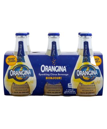 Orangina Citrus Sparkling Juice Beverage - Original French Recipe - 18 Bottles (8.5 oz) - No Artificial Ingredients - Buy Online on GoSupps.com