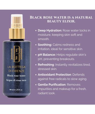 Black Rose Water Spray La Bottega di Florence 100 ml - Buy Online on GoSupps.com