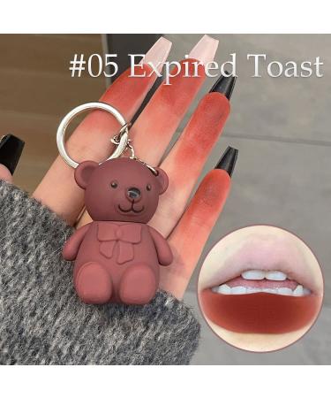 2 in 1 Cute Bear Lipstick Set - Long Lasting Matte Velvet Lipstick with Key Chain - Waterproof & Moisturizing Lip Gloss (2 Pack) - Buy Online on GoSupps.com