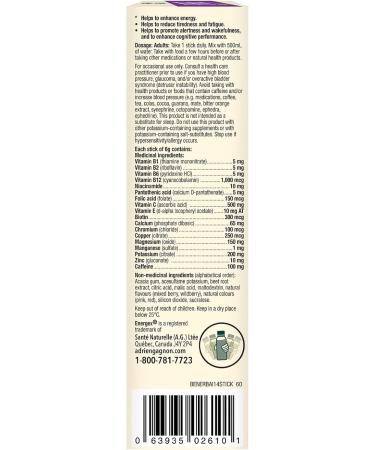 Adrien Gagnon - Energex Boost - Sugar-Free Powder - Fast-Acting Energy Burst Vitamins & Minerals Electrolytes & Caffeine - Berry Flavor -14 sticks - Buy Online on GoSupps.com