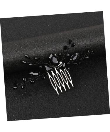Beatifufu Black Crystal Hair Accessories Inserted Hair Comb Women Hair Accessories Women Hair Comb Elegant Headdress Fashion Insert Comb Rhinestone Hair Comb Women Insert Comb - Buy Online on GoSupps.com