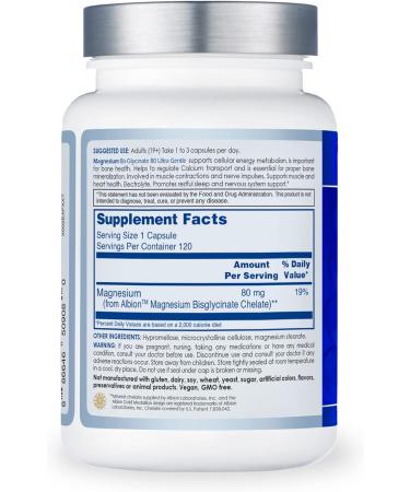 CanPrev Magnesium Biglycinate Chelated 80 mg - 120 Capsules | Muscle & Bone Health, Cramp Relief | 3rd Party Tested | Made in Canada - Buy Online on GoSupps.com