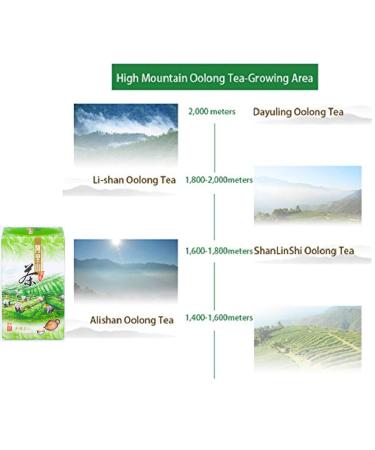 Authentic Taiwan Alishan High Mountain Oolong Tea - Natural Weight Loss Detox with Unique Aroma | Loose Leaf, Naturally Grown, Fresh Flavor - Buy Online on GoSupps.com