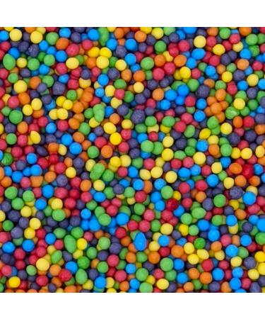 Bright Mixed Sprinkles - 35g Multi-Coloured Hundreds & Thousands Cake Sprinkles Toppers Decorations 100s 1000s Mini Balls Nonpareils Rainbow Pride - Buy Online on GoSupps.com