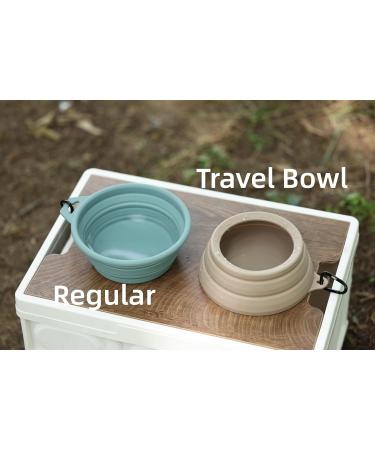 Ohmo Dog Travel Bowl - Portable Anti-Drool Foldable Pet Bowl (700ml Beige) | Perfect for Road Trips & Travel Accessories - Buy Online on GoSupps.com