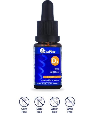 CanPrev D3 Drops 1000iu mct Oil Base 0.5 Ounce - Buy Online on GoSupps.com