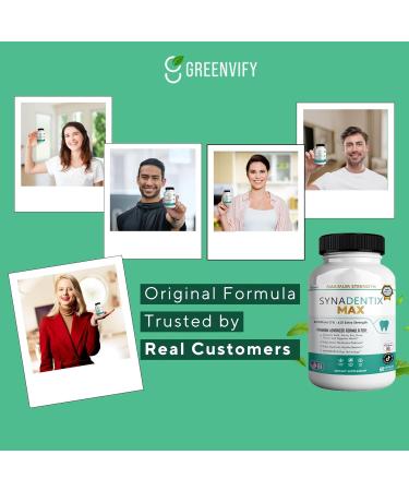GREENVIFY SynaDentix Max Probiotic Supplement 40 Billion CFU MAKTREK Bi-Pass Technology 60 Capsules 30-Day Supply (1) - Buy Online on GoSupps.com
