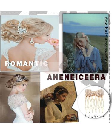 Aneneiceera Blue Crystal Wedding Hair Clip Barrette Molan Rhinestone Black Hair Barrette Clips Bling Bridal Headpieces Head Clip Headwear Crystal Bride Hair Accessories for Women and Girls (Lotus) - Buy Online on GoSupps.com