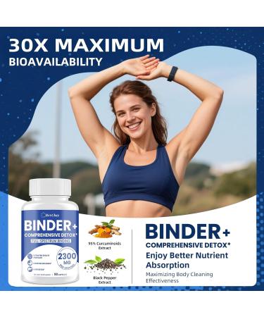 2300MG Detox Binder Capsules + Lithium Orotate Gummies Bundle | Liver Gut Cleanse & Cognitive Tension Support for Adults - Buy Online on GoSupps.com
