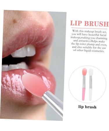 MAGICLULU 2 Sets Lip Stick Dust Cover Silicone Lip Brush Cosmetics Lipstick Brush Convenient Lip Mask Brush Lip Balm Applicator Accessory Silicone Lip Mask Makeup Brush Makeup Tool - Buy Online on GoSupps.com