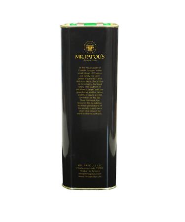Mr. Papou's Extra Virgin Olive Oil 3L - First Cold Pressed - Family Owned Greek Harvest - 101.4 fl oz - Buy Online on GoSupps.com