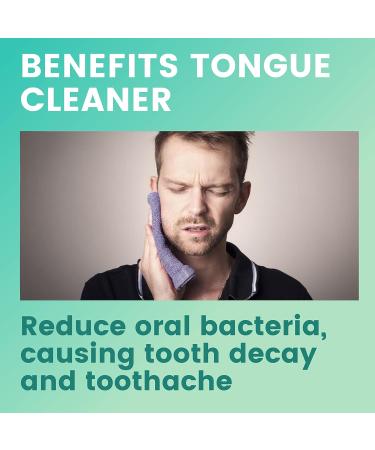Buy Tongue Scraper for Adults & Kids - BreathRX Plastic Tongue Cleaner for Bad Breath | Easy to Use Hygiene Tool - 2 Sizes in 1 - Buy Online on GoSupps.com
