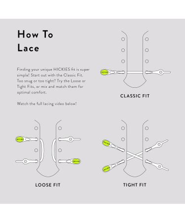 HICKIES Elastic Tie-Free Shoelaces 2.0 Neon Yellow - Comfortable Stylish & International Shipping Available - Buy Online on GoSupps.com