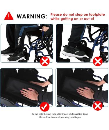 LIVINGbasics Light Weight Wheelchair with Flip Back Desk Arms Swing Away Footrests 18-Inch Seat Width Foldable Weight Capacity: 220lb (100kg) - Buy Online on GoSupps.com