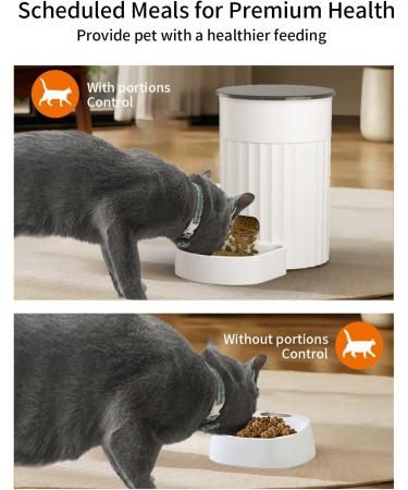 PAPIFEED Automatic Cat Feeder with APP Control | WiFi Smart Pet Food Dispenser for Cats, Rabbits & Small Dogs | Timed Portion Control | Up to 10 Meals Per Day | 1-12 Portions | LMZ - Buy Online on GoSupps.com