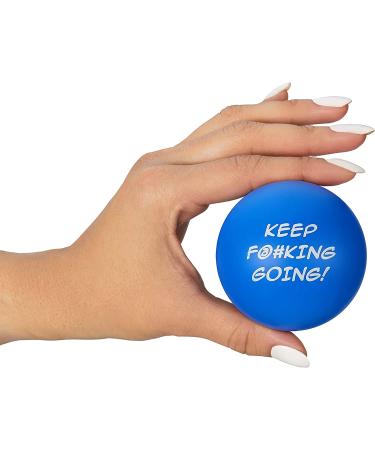 Motivational Stress Balls for Adults - Anxiety & Stress Relief Hand Therapy Exerciser - 3 Pack (Blue, Yellow, Orange) - Buy Online on GoSupps.com