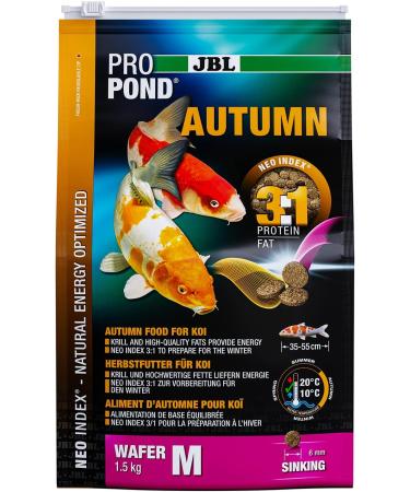 JBL 4124100 Autumn Koi Thin Skin for Wafer Season Lining Autumn Propond Size M 1500 g - Buy Online on GoSupps.com
