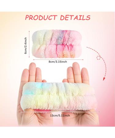 4 Pair Spa Wrench Microfiber Facial Wash Bracelets - Absorbent Wrist Welding Tape for Women | Prevent Liquid Spills | Enchanting Colors & Classic Style - Buy Online on GoSupps.com