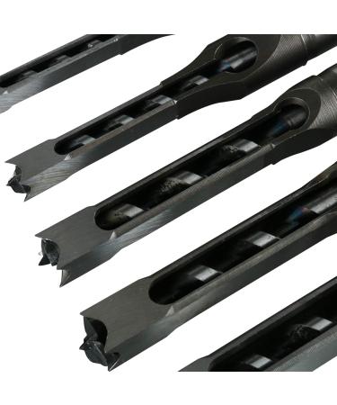 6pcs Square Hole Mortise Chisel Drill Bit Tools  5/8 9/16 1/2 3/8 5/16 1/4 HSS Woodworking Hole Saw Mortising Chisel Drill Bit Set  Different Sizes - Buy Online on GoSupps.com