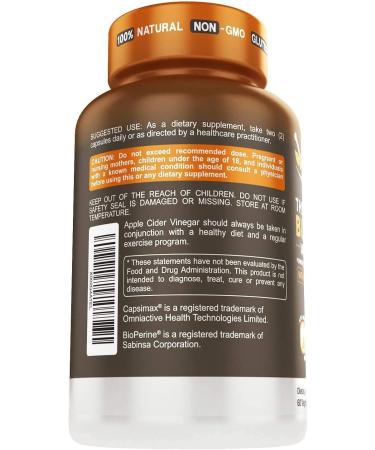 Thermogenic Fat Burner | 60 Vegetarian Pills | Healthy Weight Supplement for Women and Men - Buy Online on GoSupps.com