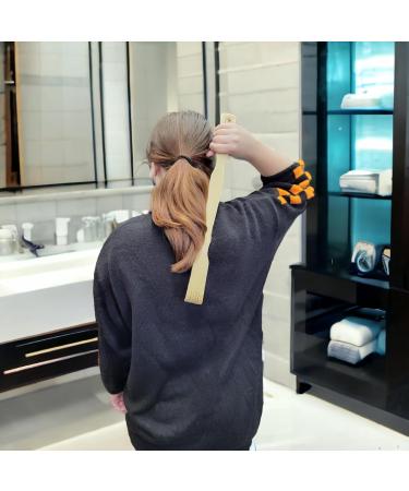 BUSDUGA 4447 Bamboo Back Scratchers Set of 2 with Massage Rollers - 47cm Scratching Aid & Massager - Buy Online on GoSupps.com