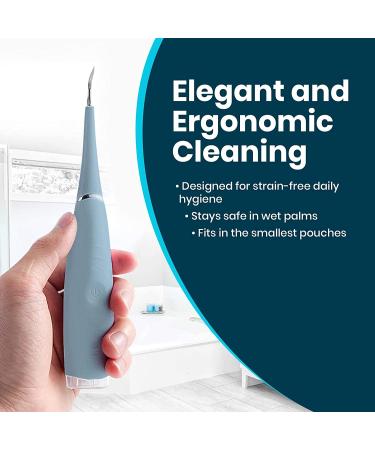 Electric Dental Calculus Remover - Tartar Scraper & Stain Fighter - Teeth Polishing Tool (Blue) - Buy Online on GoSupps.com