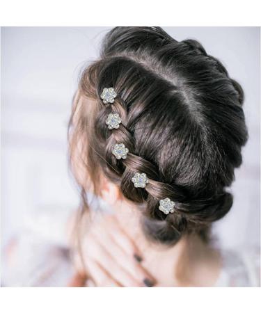 InSowni 128 Pack Silver Pearl Flower Rhinestone Wedding Hair Pins & Clips for Brides & Bridesmaids - Buy Online on GoSupps.com